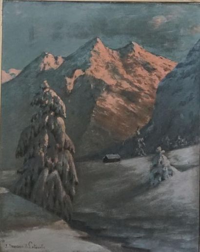 J. MERCIER DE LATOUCHE (XIX-XX) Landscape,...