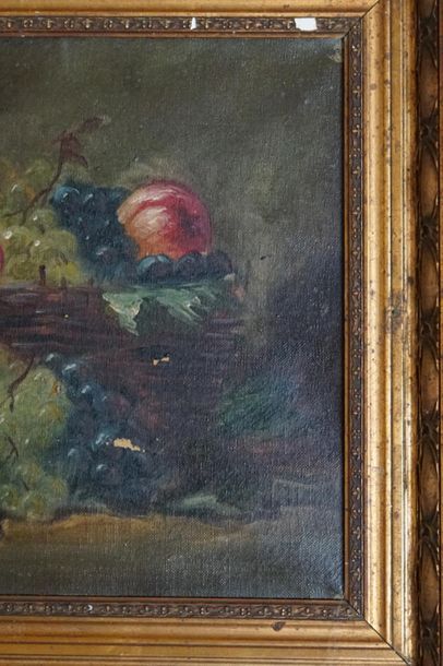 Nature morte aux raisins Huile sur toile
French...