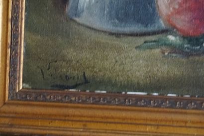 Nature morte aux raisins Huile sur toile
French...