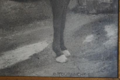 Officier à cheval. Fusain sur papier
School...