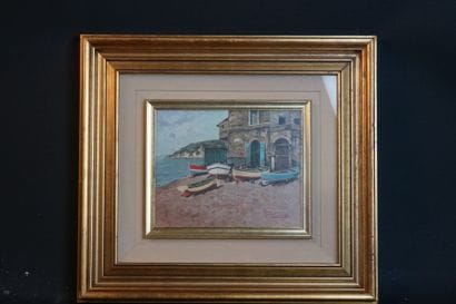 Barques
School of the XXth century, Boats,...