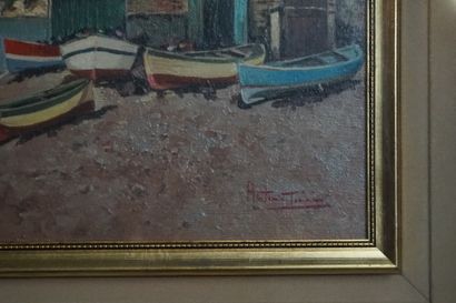 Barques
School of the XXth century, Boats,...