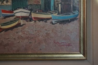 Barques
School of the XXth century, Boats,...