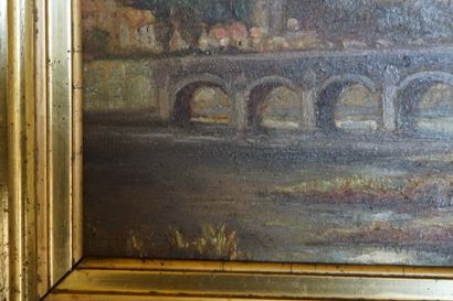 Dieudonné JACOBS (1887-1967) Namur le pont...