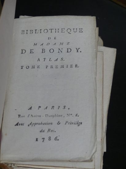Bibliothèque des Dames, ATLAS , 1786.
Bibliothèque...