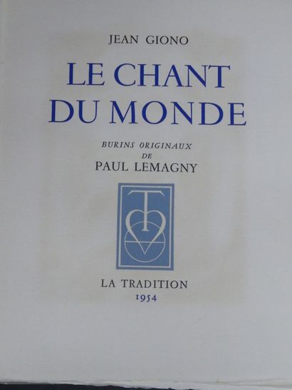 Jean GIONO, ill. Paul LEMAGNY, Le Chant du...