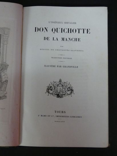 Miguel de CERVANTES SAAVEDRA, ill. par GRANDVILLE,...