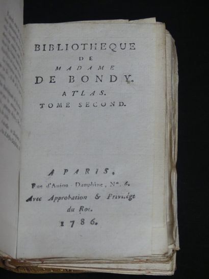 Bibliothèque des Dames, ATLAS , 1786.
Bibliothèque...