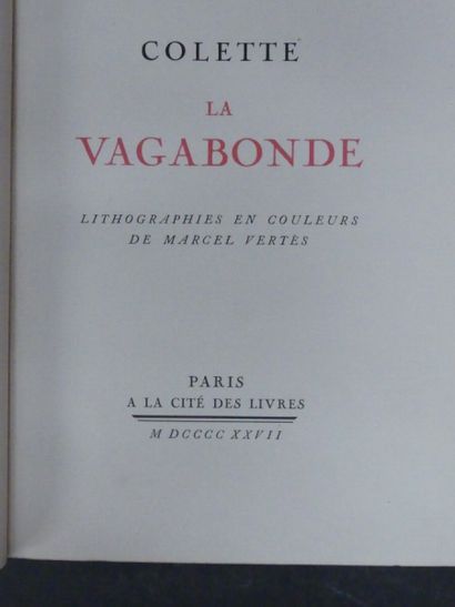 COLETTE, Ill. Marcel VERTèS, La Vagabonde.
COLETTE...