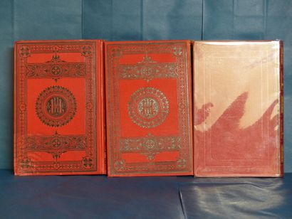 Jules VERNE Réunion de trois cartonnages...