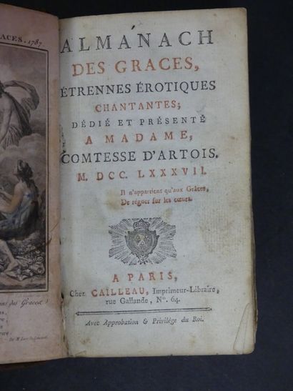 Almanach des Grâces, 1787.
Almanach des Grâces,...