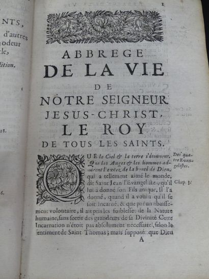 VIES DES SAINTS, 1690.
LES FLEURS DES VIES...