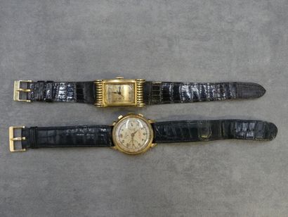 Réunion de deux montres d'homme, 
Réunion...