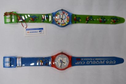 AVRONEL. France 98. Deux montres à quartz,...