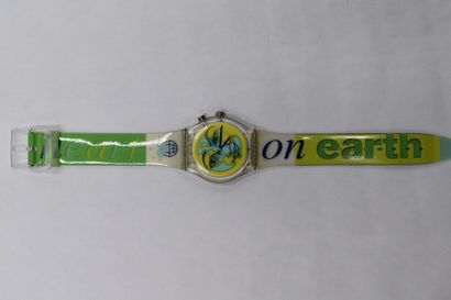 SWATCH. Heart on earth. Montre chrono à quartz,...