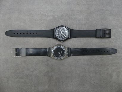 SWATCH. Réunion de deux montres. Montres...