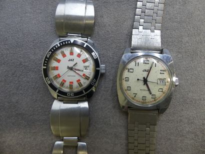 JAZ. Réunion de deux montres d'homme: montre...