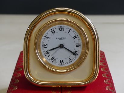 CARTIER. Must de Cartier. Pendulette de bureau...