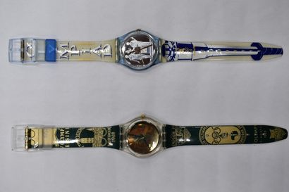 SWATCH. Jeux olympiques. Réunion de deux...