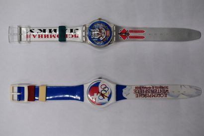 SWATCH. Jeux Olympiques. Réunion de deux...