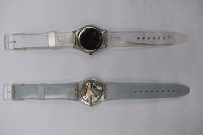 MONTRES
Réunion de deux montres. Une swatch...