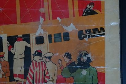 AIR UNION. Affiche DAILY AIR SERVICE PARIS...