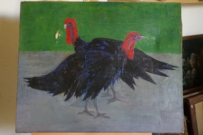 Georges AKOPIAN, Couple de pintades
Georges...
