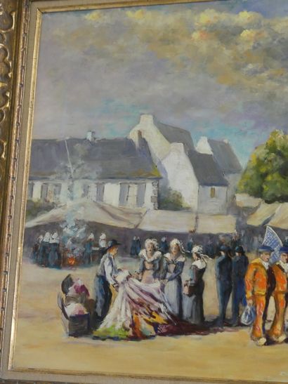 Jean René NYS, Place d'un village breton...