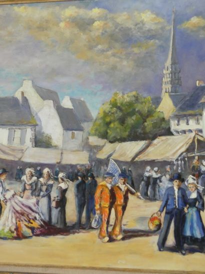 Jean René NYS, Place d'un village breton...