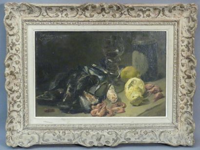 Henri PRIVAT-LIVEMONT, Nature morte aux crustacées
Henri...