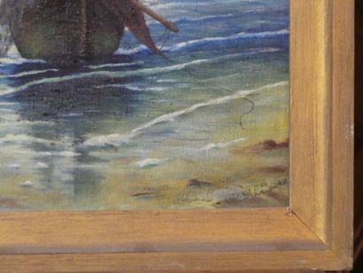 Pêcheurs
Ecole du XXème siècle, Pêcheurs,...