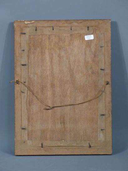 LARVILLE, Marine, huile sur panneau. Signée...