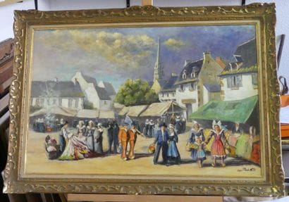 Jean René NYS, Place d'un village breton...