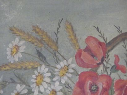 Bouquet de fleurs
Ecole du XXème siècle,...