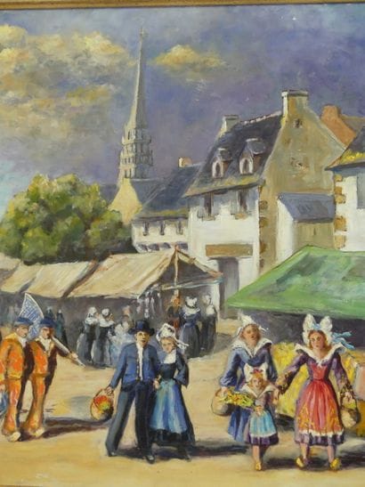 Jean René NYS, Place d'un village breton...