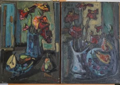 H. REY, Bouquet 
H. REY (XX), Bouquet aux...