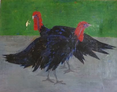 Georges AKOPIAN, Couple de pintades
Georges...