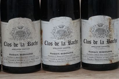 6 bouteilles de Clos de La Roche 1981 mise...