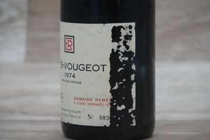 1 bouteille de Clos-Vougeot Grand Cru 1974...