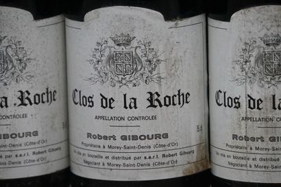 6 bouteilles de Clos de La Roche 1981 mise...