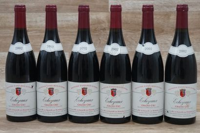 6 bouteilles d' Echezeaux Grand Cru 2002...