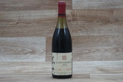 1 bouteille de Clos-Vougeot Grand Cru 1974...