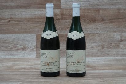 2 bouteilles de Puligny 1er cur Les Folatières...