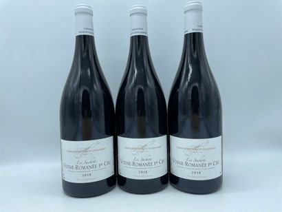 3 magnums 1,5l de Vosne-Romanée 1er cru Les...