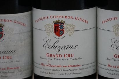 6 bouteilles d' Echezeaux Grand Cru domaine...