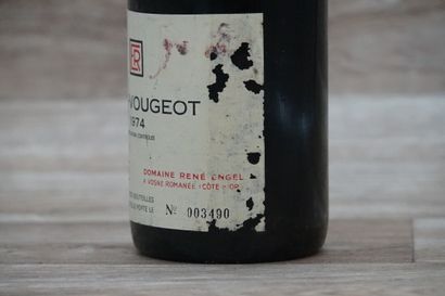 1 bouteille de Clos-Vougeot Grand Cru 1974...