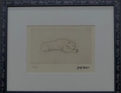 HECHT Joseph (1891-1951). Ours blanc à Anvers,...