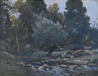 Paul LECOMTE (1842-1920), Huile sur panneau
Paul...