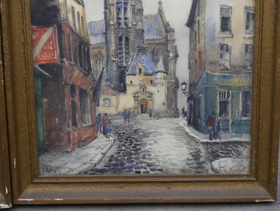Franck WILL (1900-1951) Paris, paire de techniques...