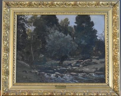 Paul LECOMTE (1842-1920), Huile sur panneau
Paul...